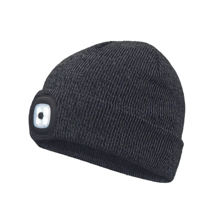 Mössa med integrerad LED-lampa Reflex svart