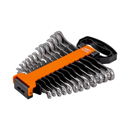 Sats med metriska u-ringnycklar 8-19 mm - 12 delar/plasthållare