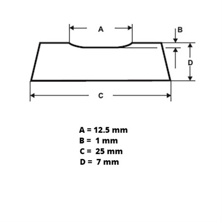 PZ 1500/73 | Backing Tejp | Brun | Konkav