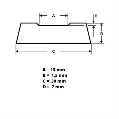 PZ 1500/816 | Backing Tejp | Grå | Rektangulär