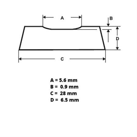 PZ 1500/87 | Backing Tejp | Grå | Konkav