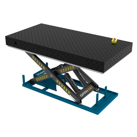 Svetsbord PRO 16 | 2400x1200mm | Diagonalt rutnät | Hydrauliskt