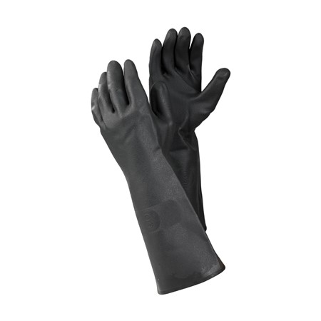 Neoprendopp handske L=40cm T=0,72mm svart stl 10